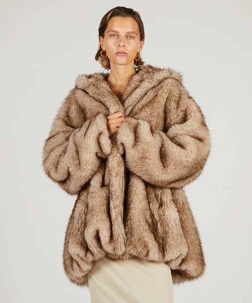 フェイクファーフードパーカー / Fake Fur Hooded Hoodie（その他