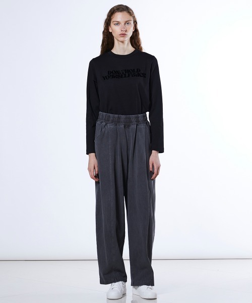 DOUBLE STANDARD CLOTHING（ダブルスタンダードクロージング）の「天竺イージーワイドパンツ（その他パンツ・レディース・グレー・36/38）」の15枚目の写真
