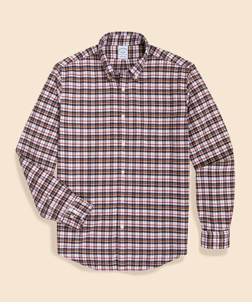 BROOKS BROTHERS(ブルックスブラザーズ)の「フランネル タータンチェック カジュアルシャツ Regular Fit(シャツ/ブラウス・メンズ・ネイビー/パープル/ブラウン/グリーン/ブルー/カーキ・SMALL/MEDIUM/LARGE/X-SMALL/X-LARGE)」の1枚目の写真