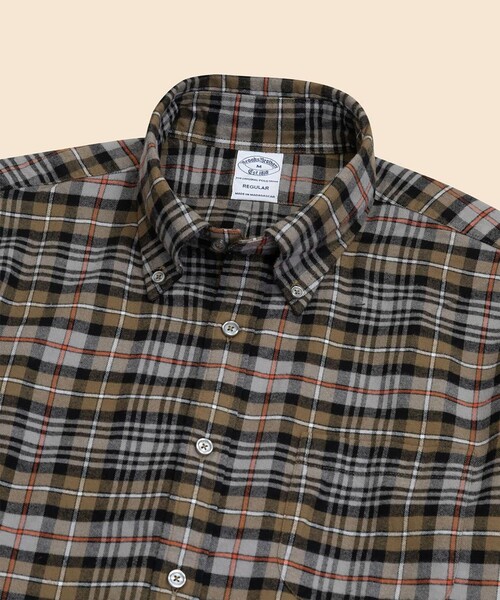 BROOKS BROTHERS(ブルックスブラザーズ)の「フランネル タータンチェック カジュアルシャツ Regular Fit(シャツ/ブラウス・メンズ・ネイビー/パープル/ブラウン/グリーン/ブルー/カーキ・SMALL/MEDIUM/LARGE/X-SMALL/X-LARGE)」の11枚目の写真