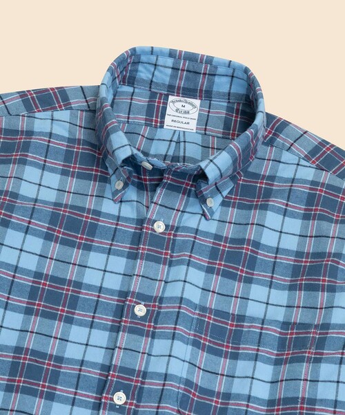 BROOKS BROTHERS(ブルックスブラザーズ)の「フランネル タータンチェック カジュアルシャツ Regular Fit(シャツ/ブラウス・メンズ・ネイビー/パープル/ブラウン/グリーン/ブルー/カーキ・SMALL/MEDIUM/LARGE/X-SMALL/X-LARGE)」の13枚目の写真