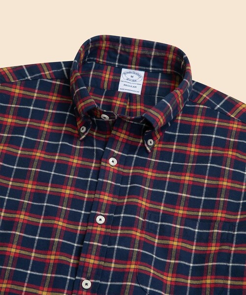 BROOKS BROTHERS(ブルックスブラザーズ)の「フランネル タータンチェック カジュアルシャツ Regular Fit(シャツ/ブラウス・メンズ・ネイビー/パープル/ブラウン/グリーン/ブルー/カーキ・SMALL/MEDIUM/LARGE/X-SMALL/X-LARGE)」の15枚目の写真