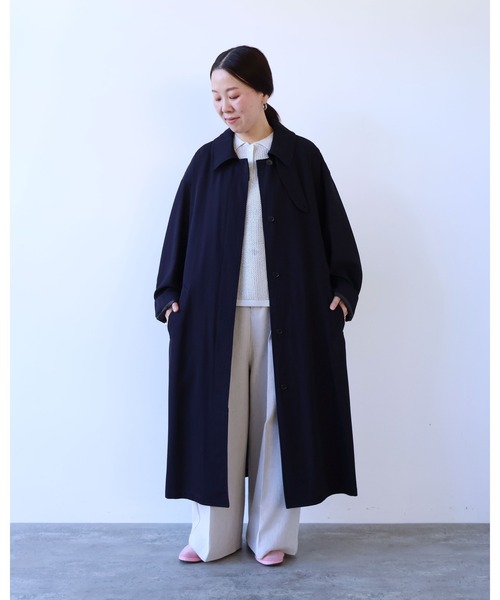 yuni（ユニ ）の「カシミヤ混/ボア マオカラーコート（その他アウター