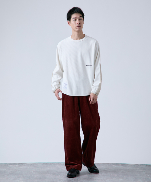 B.C STOCK(ベーセーストック)の「【OLIVEDRAB/オリーブドラブ】サーマルクルーネック ロングスリーブTシャツ(Tシャツ/カットソー・メンズ・ホワイト/ブラック/アイボリー・LARGE/MEDIUM)」の8枚目の写真