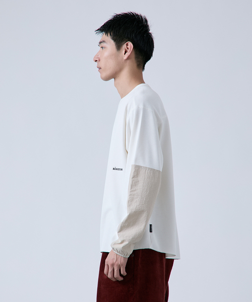B.C STOCK(ベーセーストック)の「【OLIVEDRAB/オリーブドラブ】サーマルクルーネック ロングスリーブTシャツ(Tシャツ/カットソー・メンズ・ホワイト/ブラック/アイボリー・LARGE/MEDIUM)」の10枚目の写真