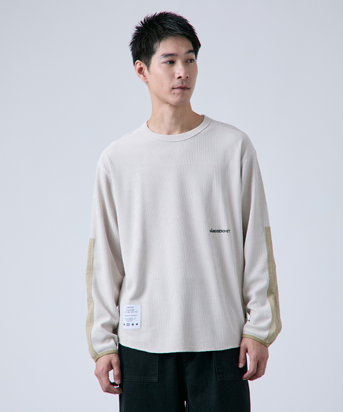B.C STOCK(ベーセーストック)の「【OLIVEDRAB/オリーブドラブ】サーマルクルーネック ロングスリーブTシャツ(Tシャツ/カットソー・メンズ・ホワイト/ブラック/アイボリー・LARGE/MEDIUM)」の13枚目の写真