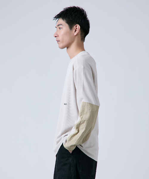 B.C STOCK(ベーセーストック)の「【OLIVEDRAB/オリーブドラブ】サーマルクルーネック ロングスリーブTシャツ(Tシャツ/カットソー・メンズ・ホワイト/ブラック/アイボリー・LARGE/MEDIUM)」の14枚目の写真