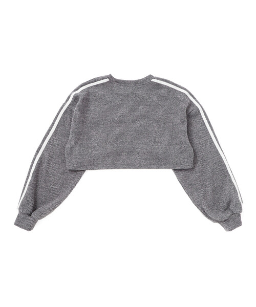 ZIDDY（ジディ）の「【 ニコ☆プチ 掲載 】メランジニット＆長袖リブTシャツセット(130~160cm)（アンサンブル・キッズ・ブラック/グレー・150cm/130cm/140cm/FREE）」の14枚目の写真