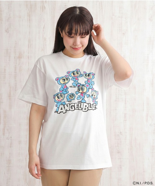 ANGEL BLUE(エンジェルブルー)の「エンジェルブルー Tシャツ 大量(Tシャツ/カットソー・レディース・ブルー系/ブラック系/ホワイト系・L/M/S/XS)」の2枚目の写真