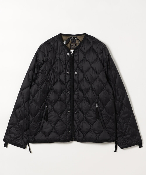 FREAK'S STORE(フリークスストア)の「限定展開 TAION/タイオン ミリタリー M65 ライナーWジップ ショートダウンジャケット-ソフトシェル / M65LSZBML-1 SHORT(ダウンジャケット/コート・メンズ・オリーブ/ブラック・X-LARGE/LARGE/SMALL/MEDIUM)」の4枚目の写真