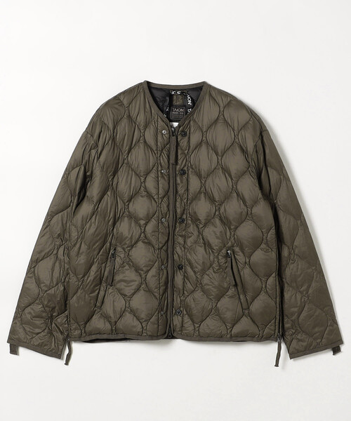 FREAK'S STORE(フリークスストア)の「限定展開 TAION/タイオン ミリタリー M65 ライナーWジップ ショートダウンジャケット-ソフトシェル / M65LSZBML-1 SHORT(ダウンジャケット/コート・メンズ・オリーブ/ブラック・X-LARGE/LARGE/SMALL/MEDIUM)」の5枚目の写真