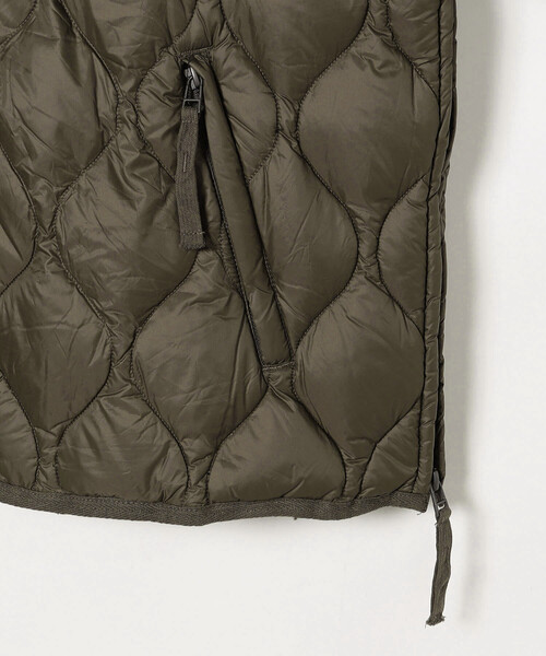 FREAK'S STORE(フリークスストア)の「限定展開 TAION/タイオン ミリタリー M65 ライナーWジップ ショートダウンジャケット-ソフトシェル / M65LSZBML-1 SHORT(ダウンジャケット/コート・メンズ・オリーブ/ブラック・X-LARGE/LARGE/SMALL/MEDIUM)」の10枚目の写真