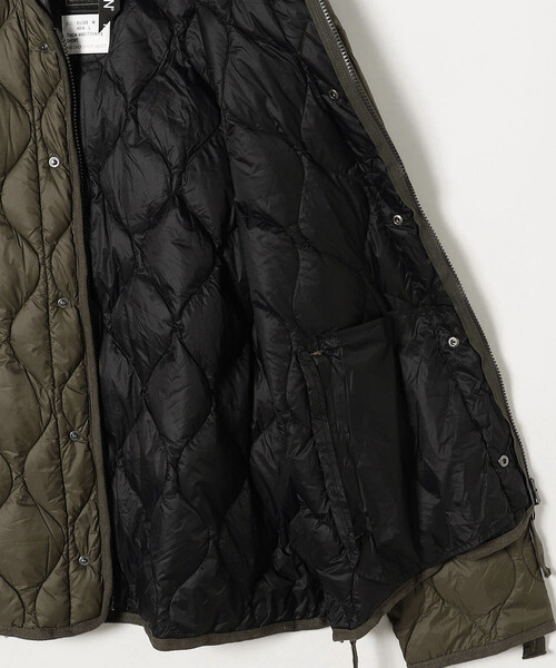 FREAK'S STORE(フリークスストア)の「限定展開 TAION/タイオン ミリタリー M65 ライナーWジップ ショートダウンジャケット-ソフトシェル / M65LSZBML-1 SHORT(ダウンジャケット/コート・メンズ・オリーブ/ブラック・X-LARGE/LARGE/SMALL/MEDIUM)」の15枚目の写真