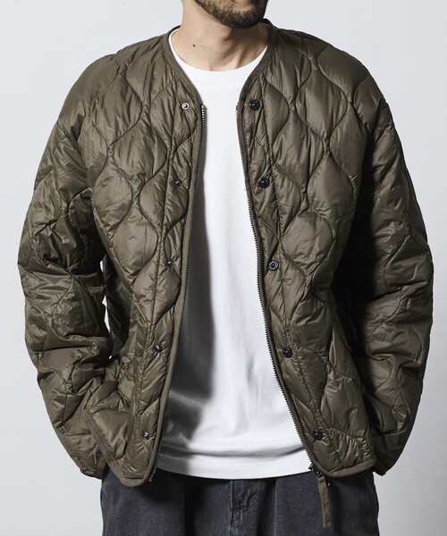 FREAK'S STORE(フリークスストア)の「限定展開 TAION/タイオン ミリタリー M65 ライナーWジップ ショートダウンジャケット-ソフトシェル / M65LSZBML-1 SHORT(ダウンジャケット/コート・メンズ・オリーブ/ブラック・X-LARGE/LARGE/SMALL/MEDIUM)」の21枚目の写真