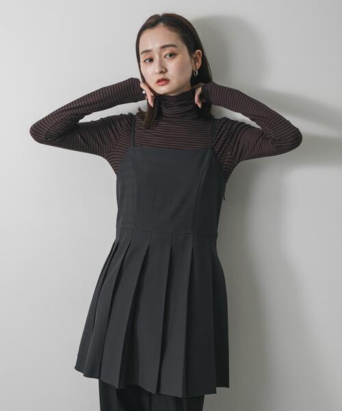 SENSE OF PLACE by URBAN RESEARCH（センスオブプレイスバイアーバンリサーチ）の「『毛玉防止』メローハイネックトップ（Tシャツ/カットソー・レディース・チャコールグレー/ブラック/ピンク/アイボリー/ブラウン系その他/ブルー・ONE）」の10枚目の写真