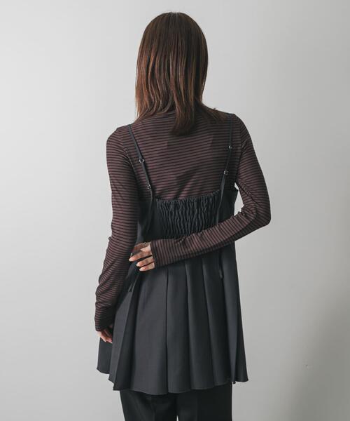 SENSE OF PLACE by URBAN RESEARCH（センスオブプレイスバイアーバンリサーチ）の「『毛玉防止』メローハイネックトップ（Tシャツ/カットソー・レディース・チャコールグレー/ブラック/ピンク/アイボリー/ブラウン系その他/ブルー・ONE）」の11枚目の写真