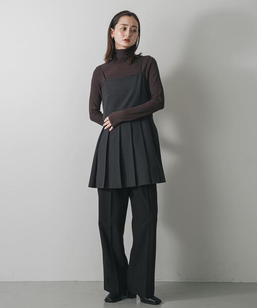 SENSE OF PLACE by URBAN RESEARCH（センスオブプレイスバイアーバンリサーチ）の「『毛玉防止』メローハイネックトップ（Tシャツ/カットソー・レディース・チャコールグレー/ブラック/ピンク/アイボリー/ブラウン系その他/ブルー・ONE）」の12枚目の写真