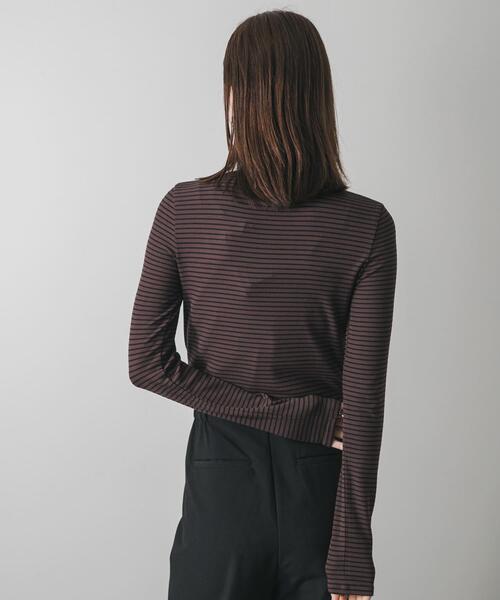 SENSE OF PLACE by URBAN RESEARCH（センスオブプレイスバイアーバンリサーチ）の「『毛玉防止』メローハイネックトップ（Tシャツ/カットソー・レディース・チャコールグレー/ブラック/ピンク/アイボリー/ブラウン系その他/ブルー・ONE）」の15枚目の写真