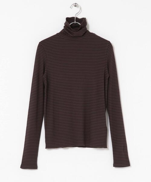 SENSE OF PLACE by URBAN RESEARCH（センスオブプレイスバイアーバンリサーチ）の「『毛玉防止』メローハイネックトップ（Tシャツ/カットソー・レディース・チャコールグレー/ブラック/ピンク/アイボリー/ブラウン系その他/ブルー・ONE）」の16枚目の写真