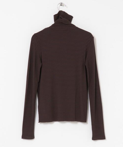 SENSE OF PLACE by URBAN RESEARCH（センスオブプレイスバイアーバンリサーチ）の「『毛玉防止』メローハイネックトップ（Tシャツ/カットソー・レディース・チャコールグレー/ブラック/ピンク/アイボリー/ブラウン系その他/ブルー・ONE）」の18枚目の写真