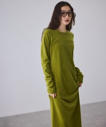ADAM ET ROPE'(アダムエロペ)のベロア BOTANICAL DYED DRESS(ドレス)