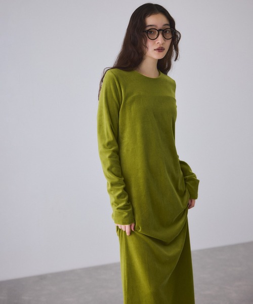 ベロア BOTANICAL DYED DRESS（ワンピース）｜ADAM ET ROPE