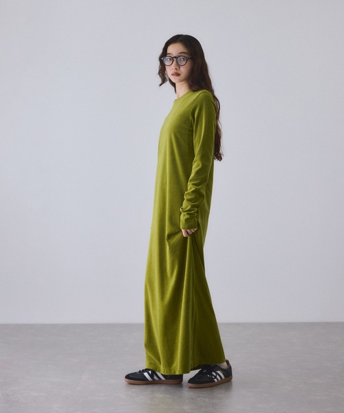 ベロア BOTANICAL DYED DRESS（ドレス）｜ADAM ET ROPE'（アダムエロペ