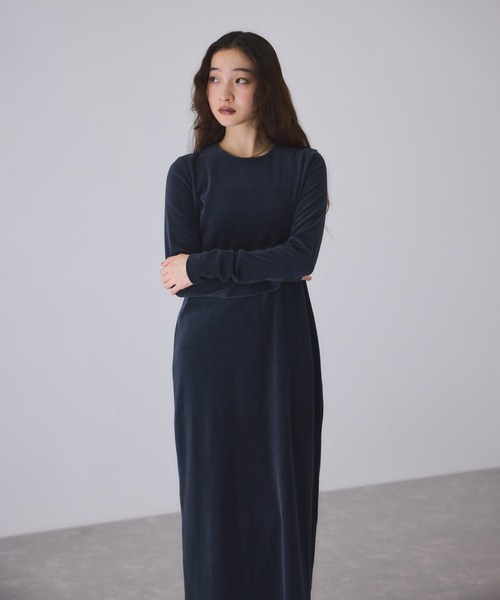 ベロア BOTANICAL DYED DRESS（ドレス）｜ADAM ET ROPE'（アダムエロペ