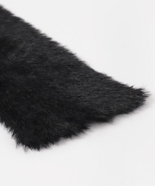 SENSE OF PLACE by URBAN RESEARCH（センスオブプレイスバイアーバンリサーチ）の「シャギーナローストール（マフラー・レディース・イエロー/ブラック/オフホワイト・ONE）」の20枚目の写真