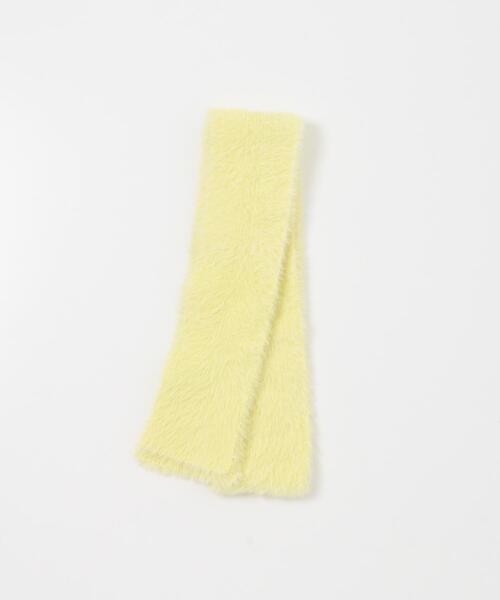 SENSE OF PLACE by URBAN RESEARCH（センスオブプレイスバイアーバンリサーチ）の「シャギーナローストール（マフラー・レディース・イエロー/ブラック/オフホワイト・ONE）」の16枚目の写真