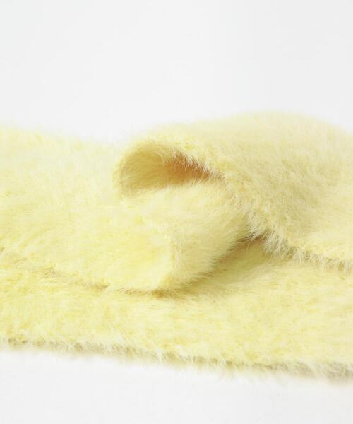 SENSE OF PLACE by URBAN RESEARCH（センスオブプレイスバイアーバンリサーチ）の「シャギーナローストール（マフラー・レディース・イエロー/ブラック/オフホワイト・ONE）」の15枚目の写真