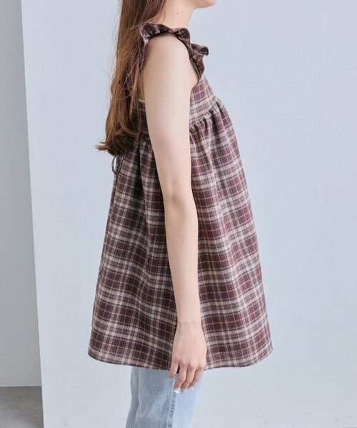 OLIVE des OLIVE（オリーブデオリーブ）の「【ふたばコラボ企画】ワンピース（ワンピース・レディース・ブラウン/オフホワイト・FREE）」の11枚目の写真
