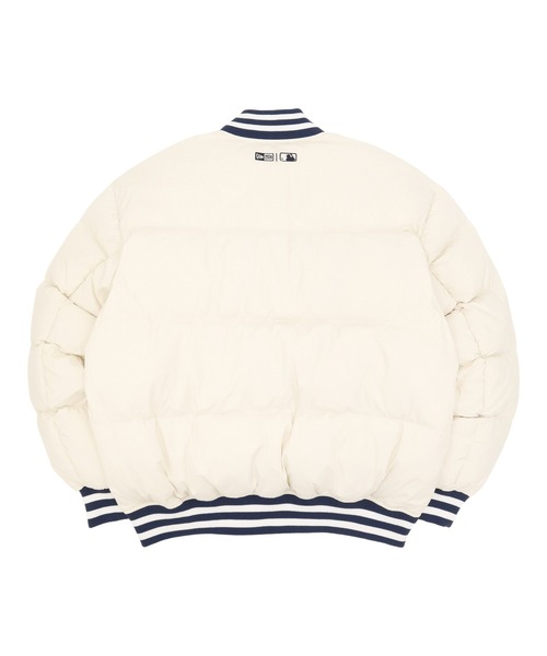 ニューエラ フェザーレス ダウンジャケット 袖ロゴ入り オフ ホワイトアウター NEW ERA（ニューエラ） ダウンジャケット MLB : ONSPOTZ Yahoo