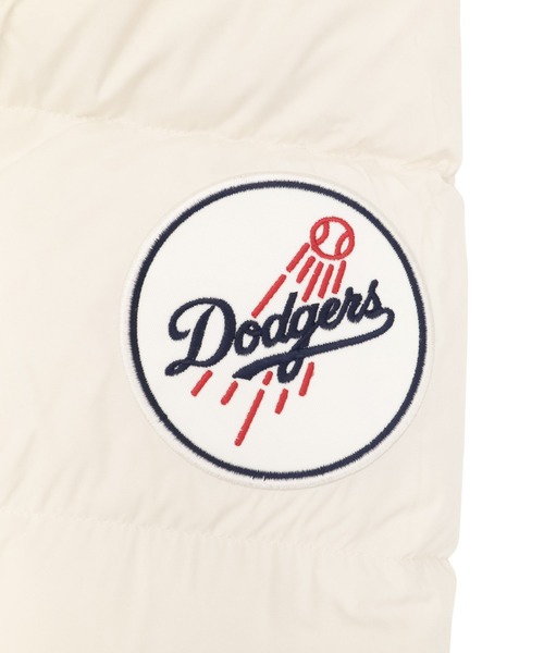 ニューエラ フェザーレス ダウンジャケット 袖ロゴ入り オフ ホワイトアウター ニューエラ ダウンジャケット MLB（ダウンジャケット/コート）｜NEW