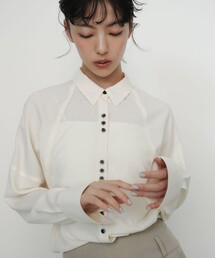 EMMEL REFINES | ＜EMMEL REFINES＞EM V/ポプリン オーバー シャツ(シャツ/ブラウス)