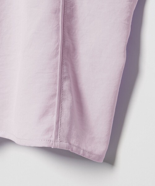 EMMEL REFINES(エメルリファインズ)の「<EMMEL REFINES>EM V/ポプリン オーバー シャツ(シャツ/ブラウス・レディース・ライラック/オフホワイト・FREE)」の10枚目の写真