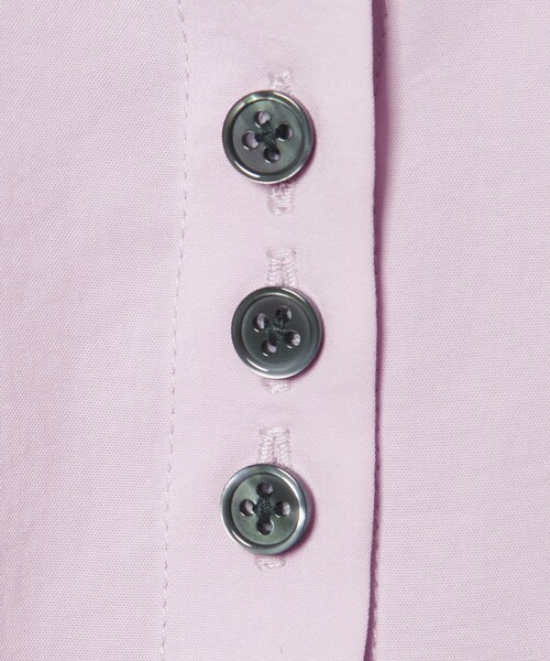 EMMEL REFINES(エメルリファインズ)の「<EMMEL REFINES>EM V/ポプリン オーバー シャツ(シャツ/ブラウス・レディース・ライラック/オフホワイト・FREE)」の11枚目の写真