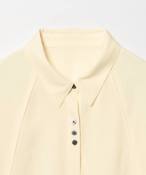 EMMEL REFINES(エメルリファインズ)の「<EMMEL REFINES>EM V/ポプリン オーバー シャツ(シャツ/ブラウス・レディース・ライラック/オフホワイト・FREE)」の14枚目の写真