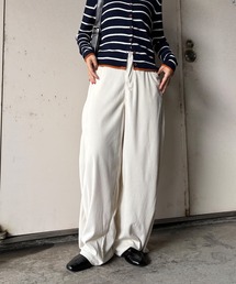 ISOOK | 【ISOOK / アイスー】2wayコーデュロイパンツ / ワイド コクーン バレルレッグ ハイウエスト ウエストゴム アイボリー ブラック ブラウン 白 黒 茶 無地 ZOZOTOWN限定(その他パンツ)