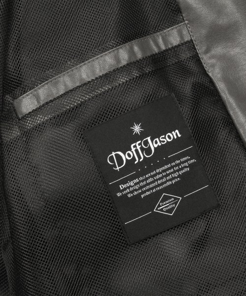 DOFFJASON(ドフジェーソン)の「オーバーフィットビーガンレザーウインドブレーカー(ライトグレー)(ライダースジャケット・メンズ・その他・XX-LARGE/MEDIUM/LARGE/X-LARGE)」の6枚目の写真