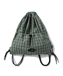 SUPERSUB(X[p[Tu)SWAVER CHECK STRING BACKPACK - GREEN(obNpbN/bN)