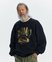 FRIZMWORKS（フリズムワークス）の「ARMY HELMET SWEATSHIRT _ BLACK（スウェット）」
