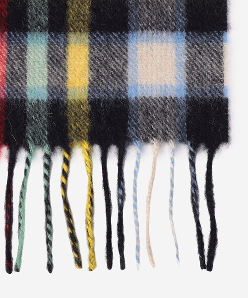 Joshua Ellis（ジョシュアエリス）の「Joshua Ellis | カシミヤ マルチチェック マフラー（マフラー・レディース・レッド系その他・ONE）」の3枚目の写真