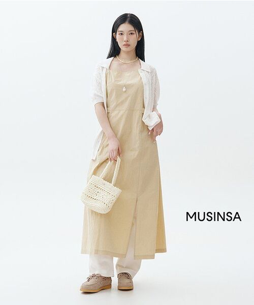 MUSINSA STANDARD WOMAN（ムシンサスタンダードウーマン）の「ウィメンズストレートデニムパンツ[クリーム]（デニムパンツ・レディース・その他・32/30/23/24/25/26/27/28/29）」の7枚目の写真