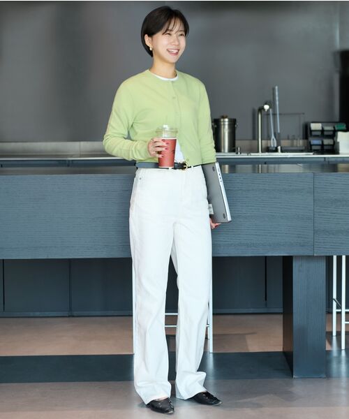MUSINSA STANDARD WOMAN（ムシンサスタンダードウーマン）の「ウィメンズストレートデニムパンツ[クリーム]（デニムパンツ・レディース・その他・32/30/23/24/25/26/27/28/29）」の11枚目の写真