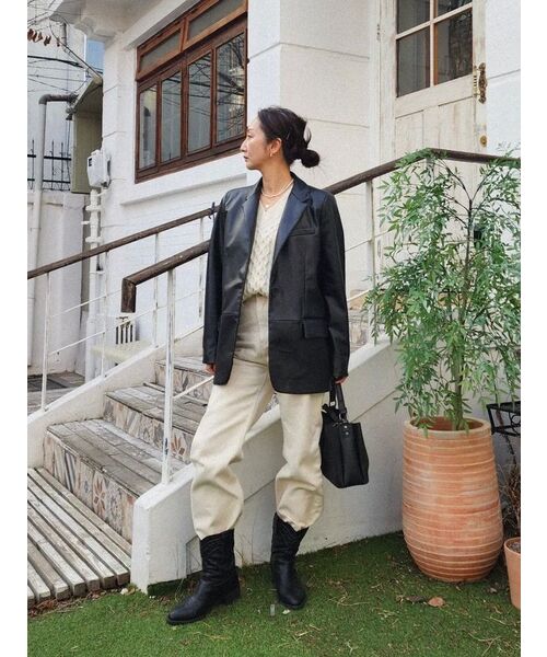 MUSINSA STANDARD WOMAN（ムシンサスタンダードウーマン）の「ウィメンズストレートデニムパンツ[クリーム]（デニムパンツ・レディース・その他・32/30/23/24/25/26/27/28/29）」の12枚目の写真