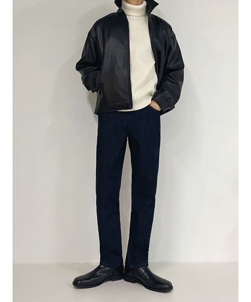 MUSINSA STANDARD（ムシンサスタンダード）の「ラムウールリブタートルネックニット[アイボリー]（ニット/セーター・メンズ・その他・SMALL/MEDIUM/LARGE/X-LARGE/XX-LARGE）」の9枚目の写真