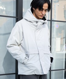 coen（コーエン）の「ヒートシェルターフードブルゾン【保温性、撥水性、帯電防止（裏生地）】（ブルゾン）」