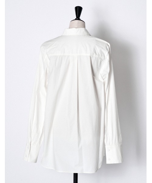 トップス mm5RUMCHE Knit Bonding Shirt / white Knit Bonding Shirt / ニットボンディングシャツ（シャツ/ブラウス