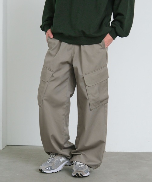 GLOBAL WORK（グローバルワーク）の「あったかサマ見えカーゴパンツ/AND YUA ANY/591418（カーゴパンツ・キッズ・ベージュ/ブラック・LARGE/MEDIUM/SMALL）」の2枚目の写真